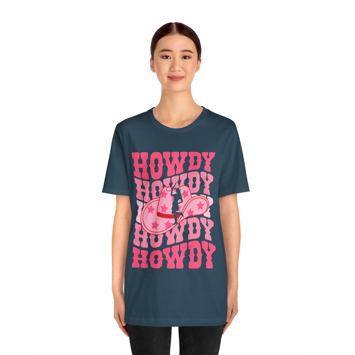Howdy Pink Cowgirl Shirt – Disco Western Rodeo Country Girl Tee