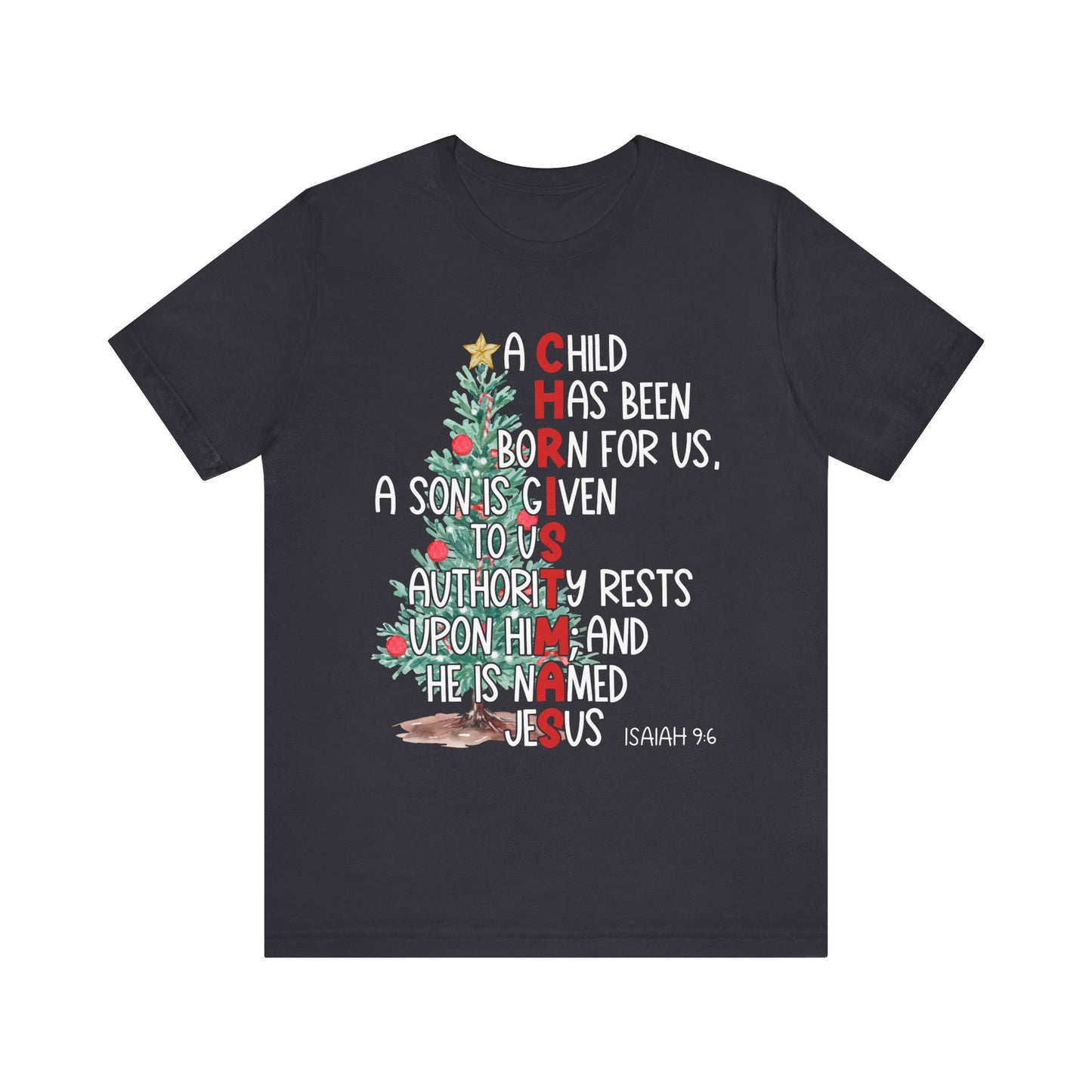 Christmas Jesus Mighty God Shirt – Isaiah 9:6 Christian Bible Verse Holiday Tee