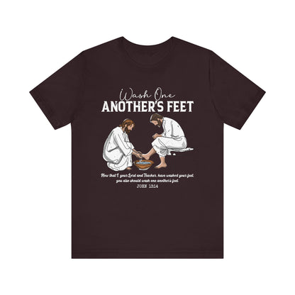 Wash One Another’s Feet Shirt – John 13:14 Christian Servant Heart Tee