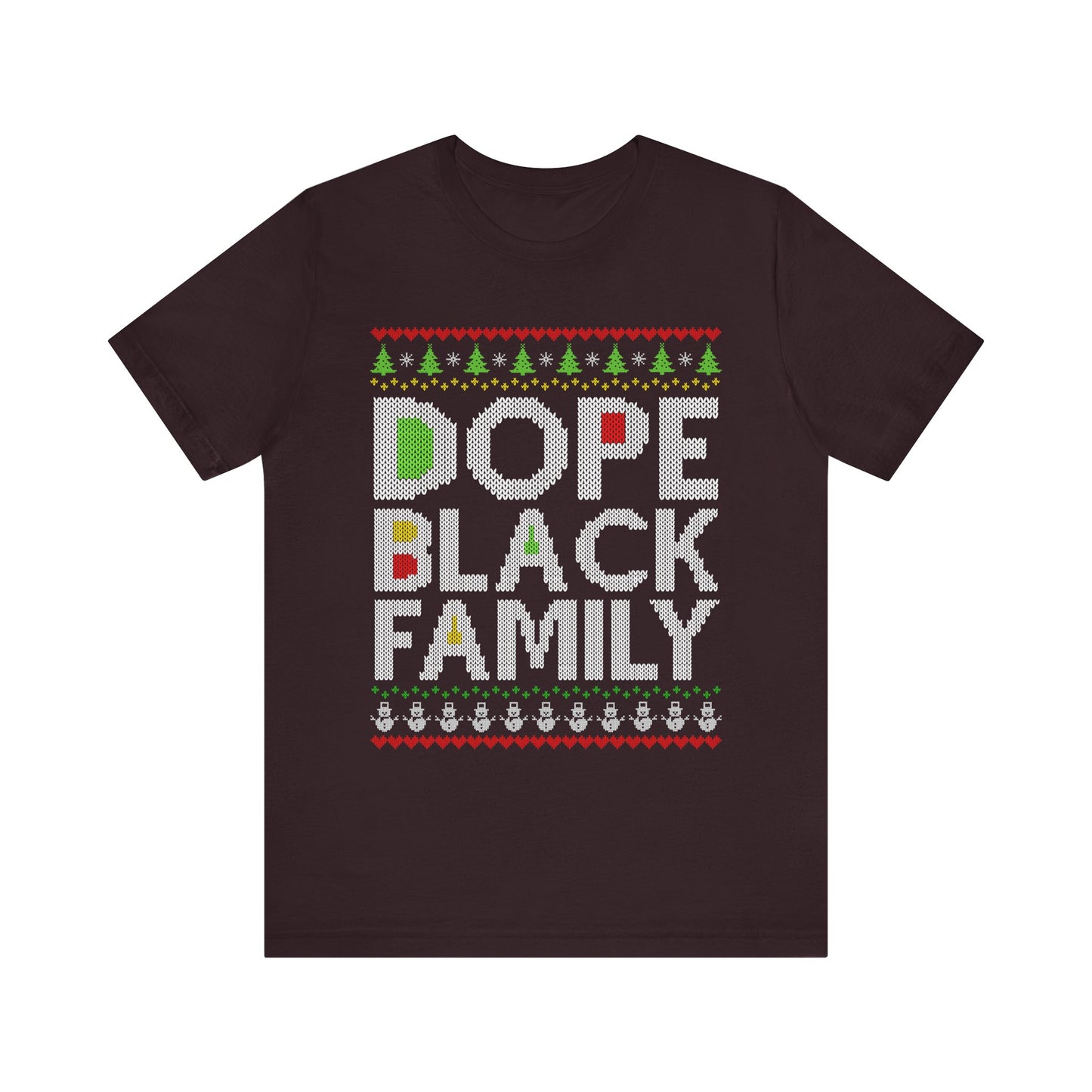 Dope Black Family Ugly Christmas Sweater – Afrocentric Holiday Shirt, Funny Matching Christmas Tee for Proud Black Families