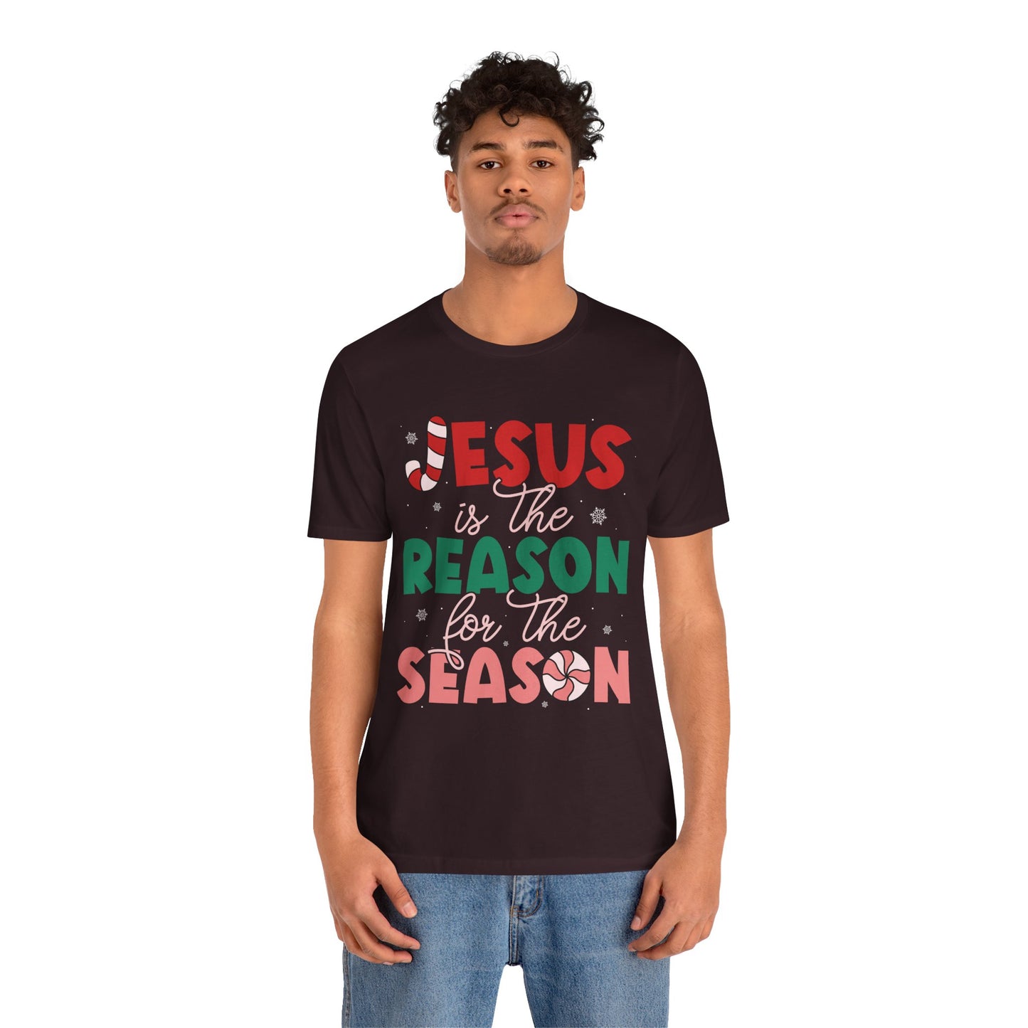 Retro Christmas Jesus Shirt – Christian “Reason for the Season” Faith Holiday Tee