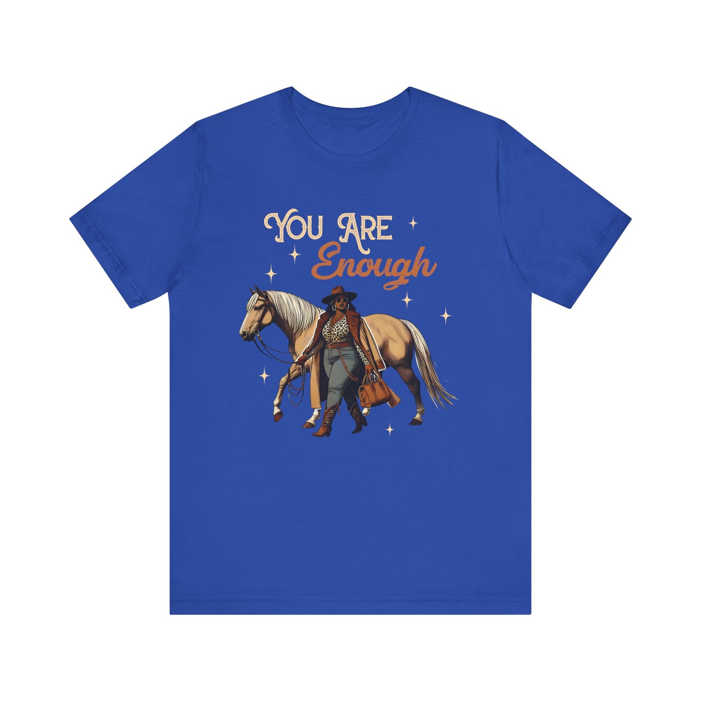 You Are Enough Shirt – Christian Bible Black Cowgirl Western Texas Tee