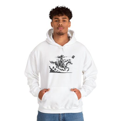 Cowgirl Riding Horse Hoodie – Christian Scripture Western Rodeo Texas Pullover