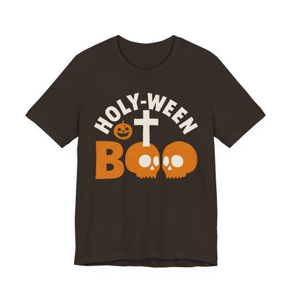 Holy Ween Boo Shirt – Christian Halloween Cross & Skull Faith Tee