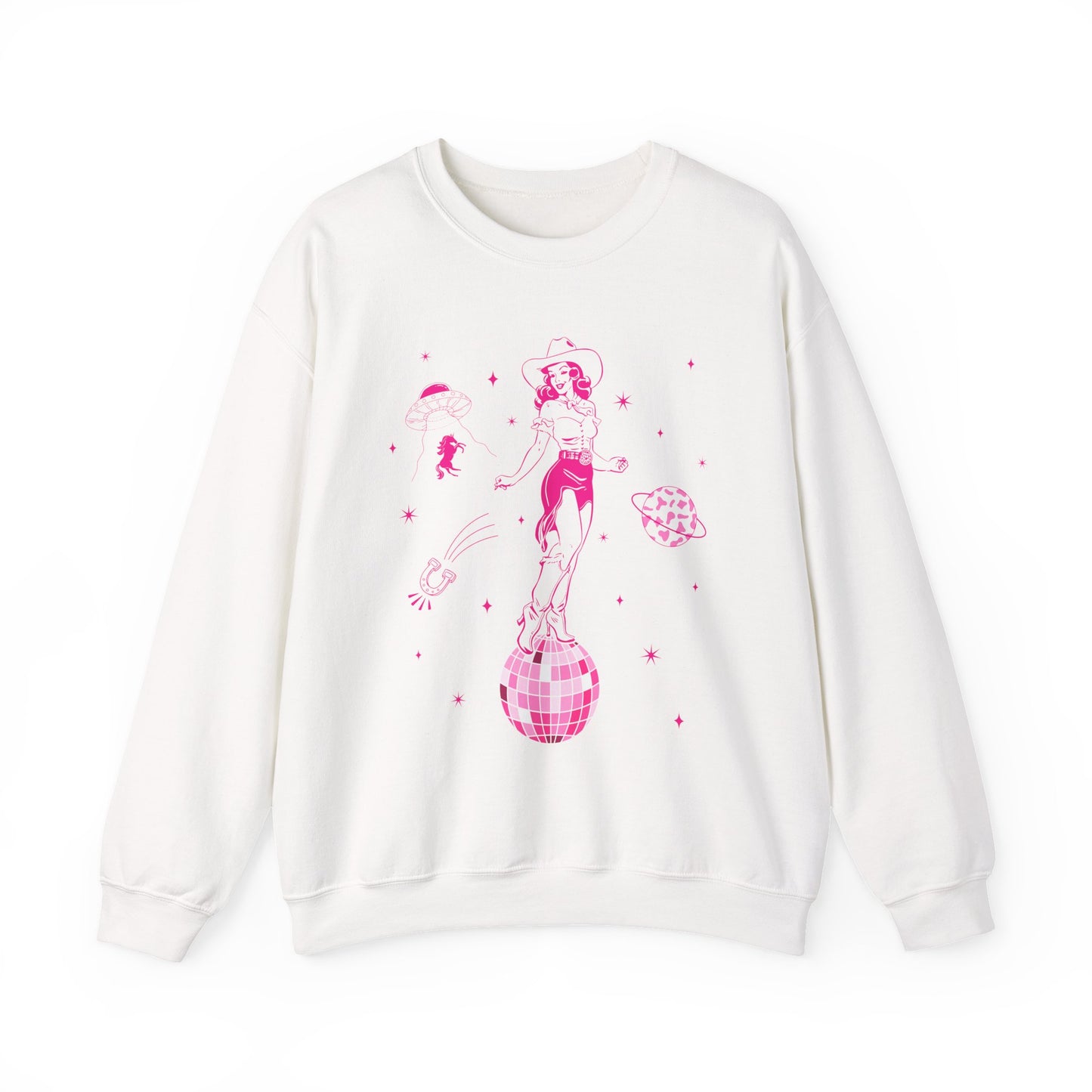 Western Cowgirl Howdy Sweatshirt – Disco Rodeo Space Bachelorette Pullover