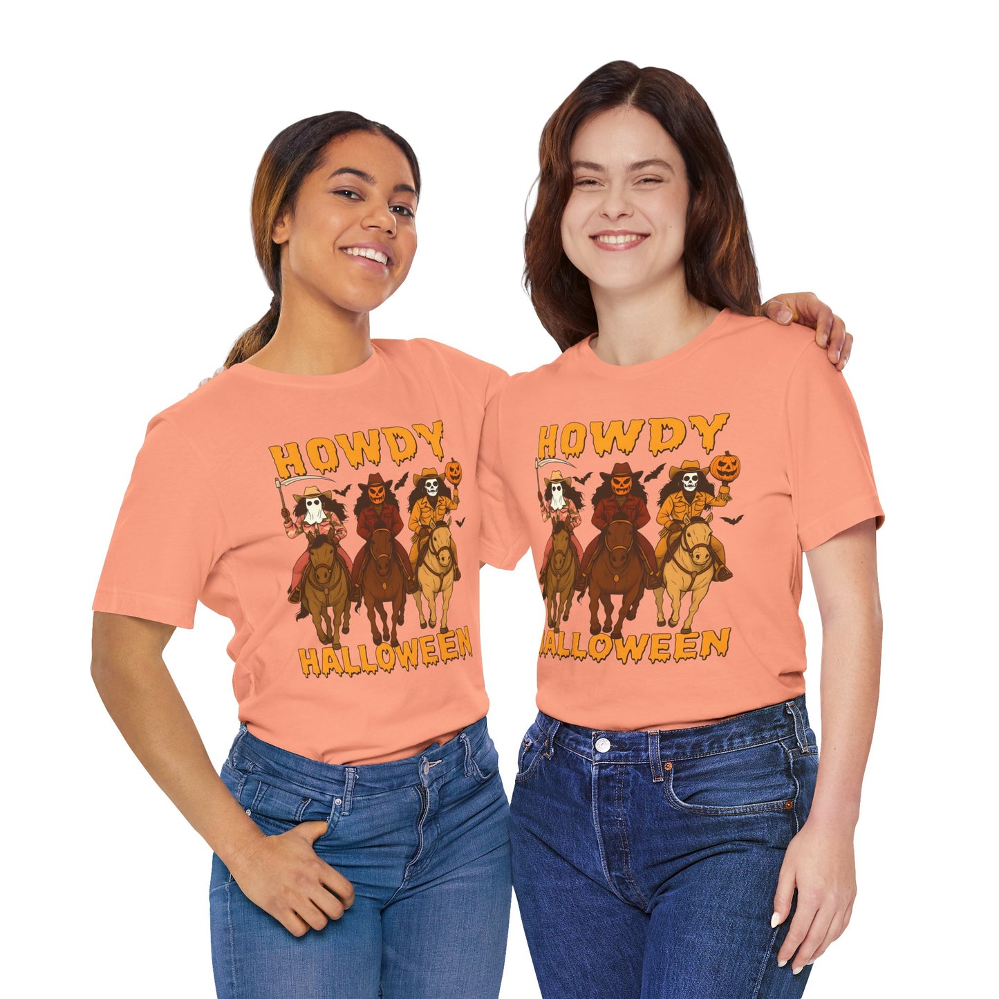 Howdy Halloween Shirt – Spooky Western Skeleton Cowboy Riders Tee, Funny Rodeo Fall Outfit