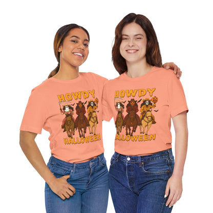 Howdy Halloween Shirt – Spooky Western Skeleton Cowboy Riders Tee, Funny Rodeo Fall Outfit