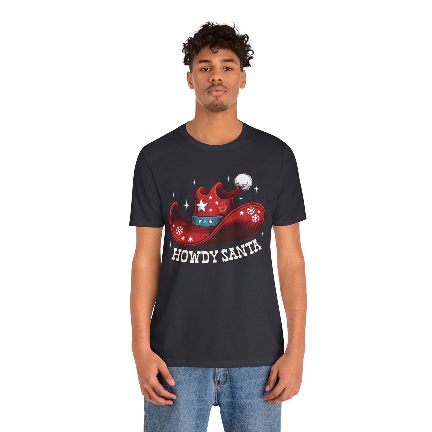 Howdy Santa Shirt – Funny Cowboy Claus Western Christmas Holiday Pajama Tee