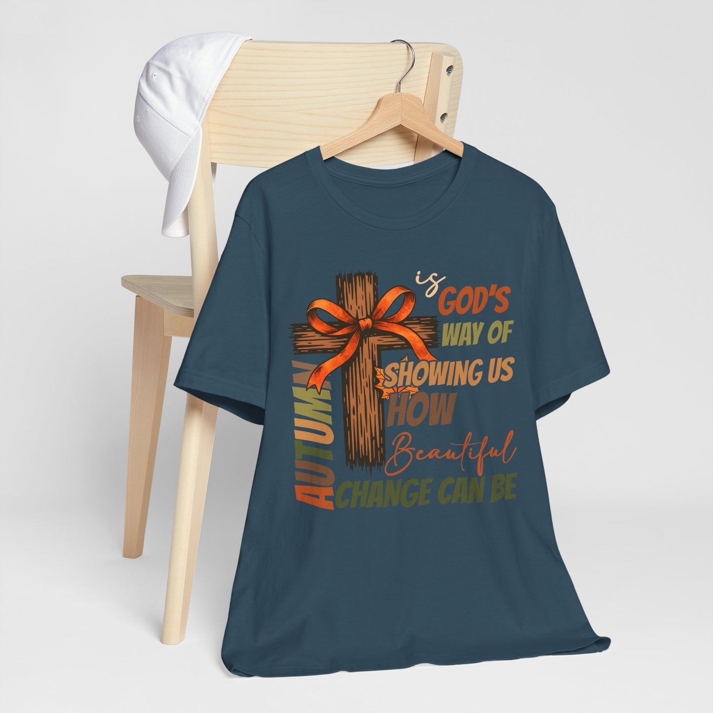Autumn Is God’s Way Shirt – Coquette Bow Christian Cross Fall Thanksgiving Tee