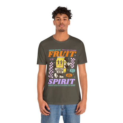 Christian Fruit Shirt – Drink Up Milk Bottle Faith Graphic Tee