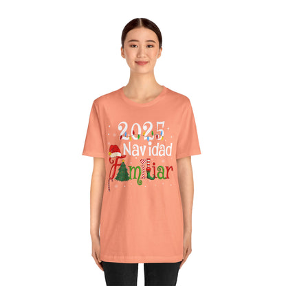 Navidad Familiar 2025 Shirt – Spanish Feliz Navidad Matching Holiday Tee
