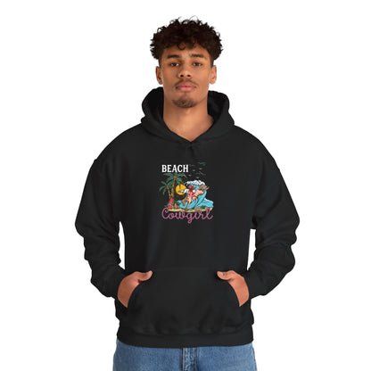 Beach Cowgirl Hoodie – Tropical Palm Tree Western Rodeo Texas Pullover