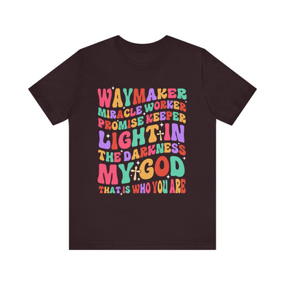 Waymaker Miracle Worker Shirt – Christian Worship My God Faith Tee