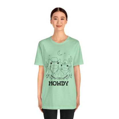 Howdy Frog Toad Couple Shirt – Cowboy Cowgirl Western Rodeo Cactus Tee