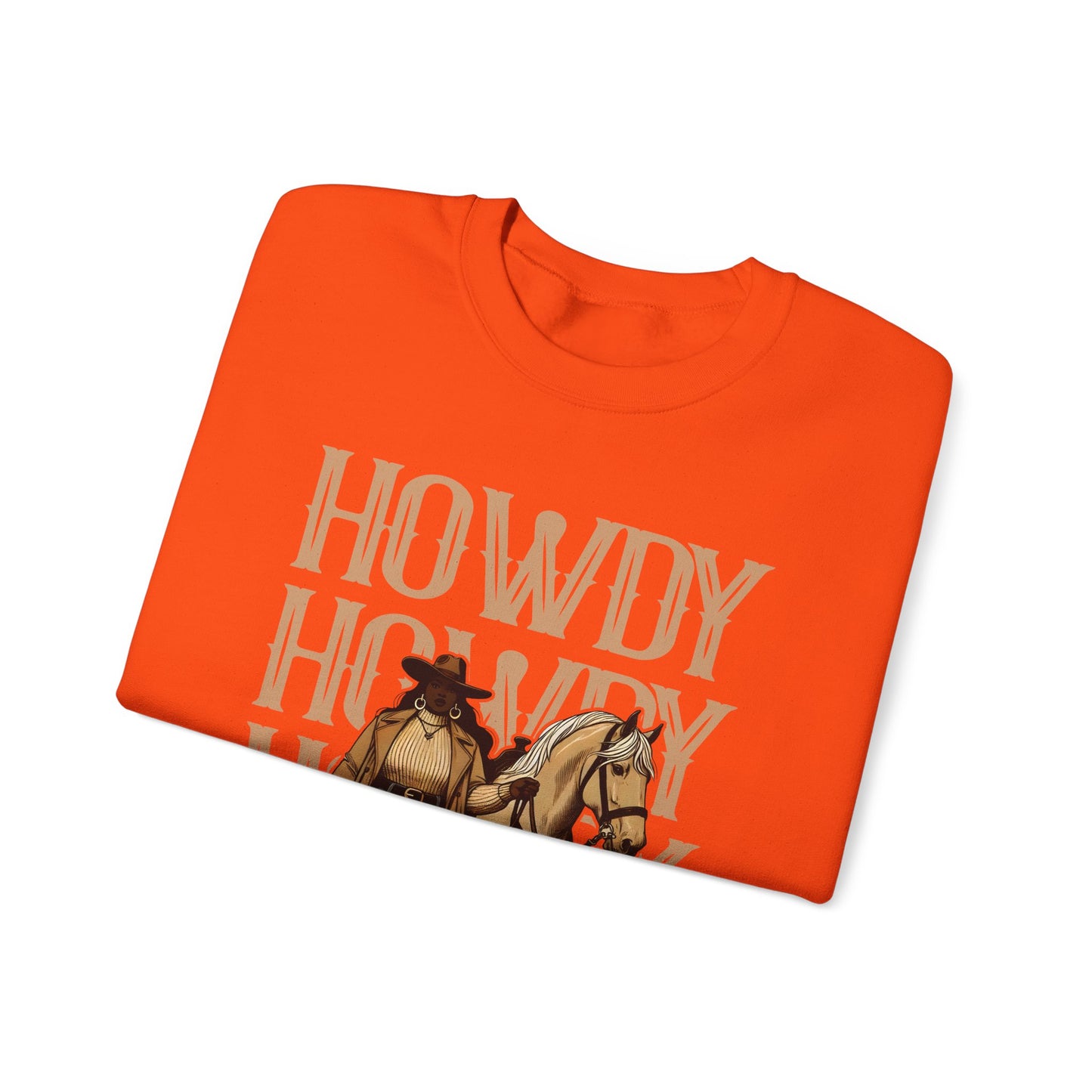 Howdy Black Cowgirl Sweatshirt – Country Western Rodeo Melanin Texas Pullover