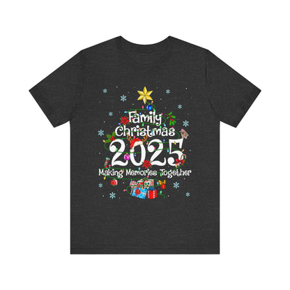 Family Christmas 2025 Tree Shirt – Festive Holiday Lights Matching Pajama Tee