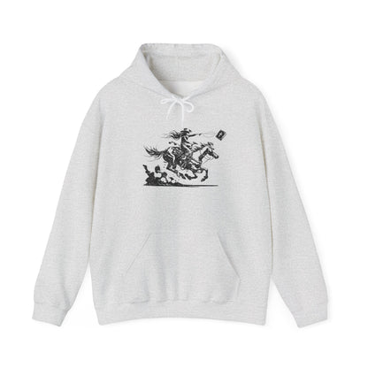 Cowgirl Riding Horse Hoodie – Christian Scripture Western Rodeo Texas Pullover