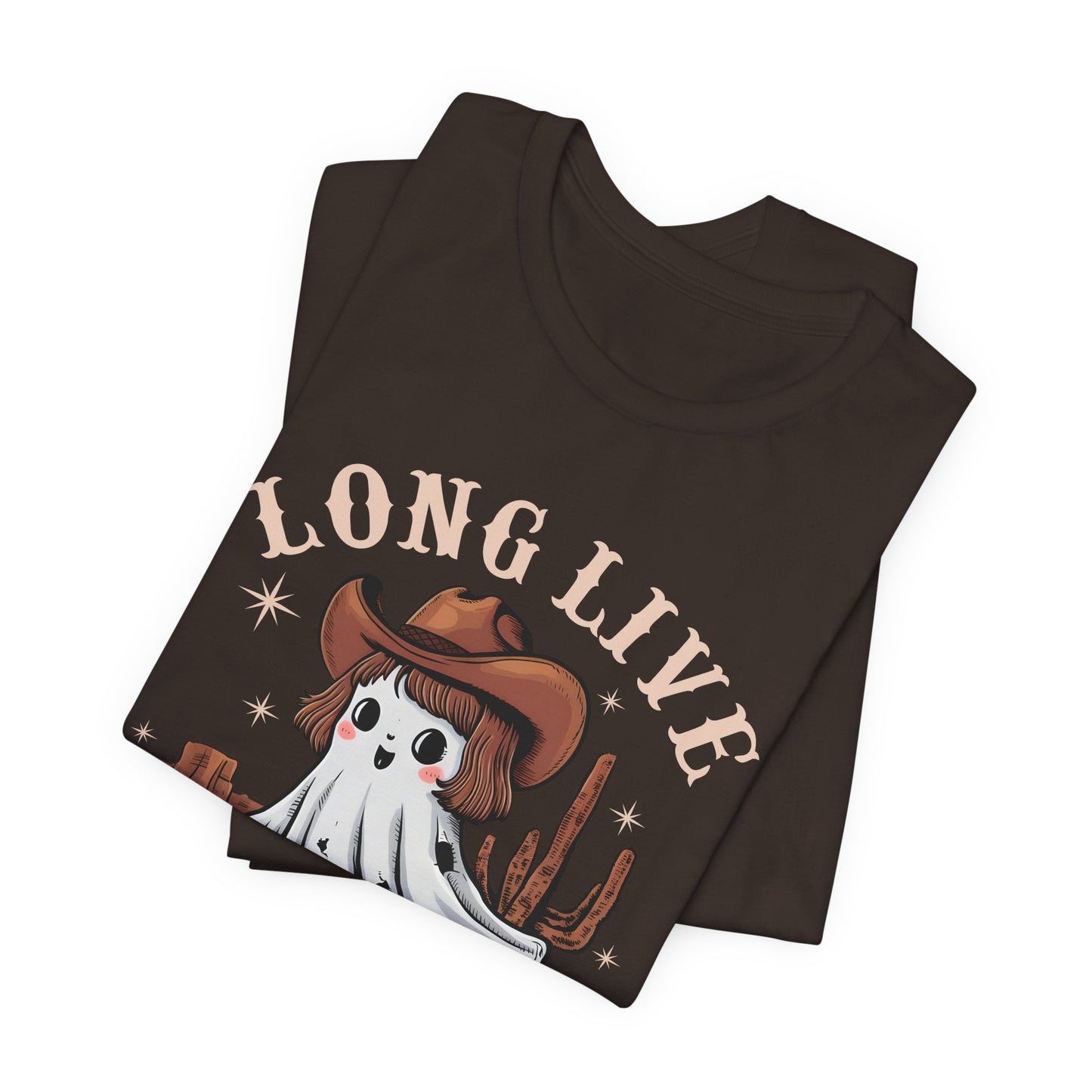 Long Live Cowghouls Shirt – Cute Western Ghost Cowgirl Halloween Tee