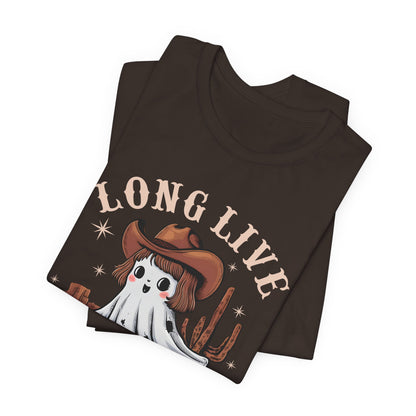 Long Live Cowghouls Shirt – Cute Western Ghost Cowgirl Halloween Tee
