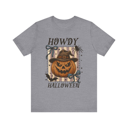 Howdy Halloween Shirt – Cute Coquette Pumpkin Western Fall Tee
