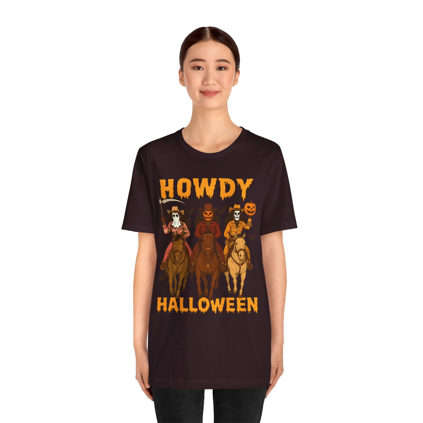 Howdy Halloween Shirt – Spooky Western Skeleton Cowboy Riders Tee, Funny Rodeo Fall Outfit