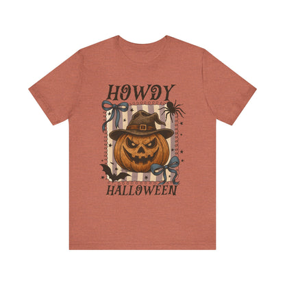 Howdy Halloween Shirt – Cute Coquette Pumpkin Western Fall Tee