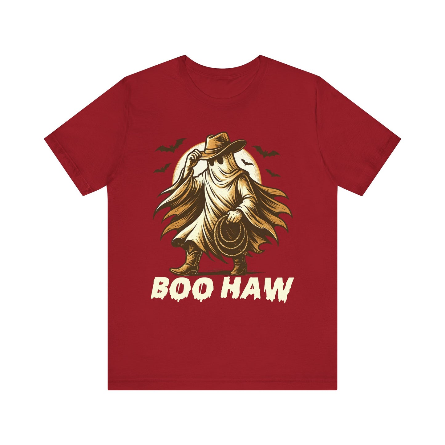 Boo Haw Shirt Ghost Cowboy Western Halloween Tee, Funny Rodeo Spirit Fall Outfit