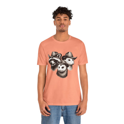 Cowboy Trash Trio Shirt – Opossum Raccoon Western Rodeo Funny Tee