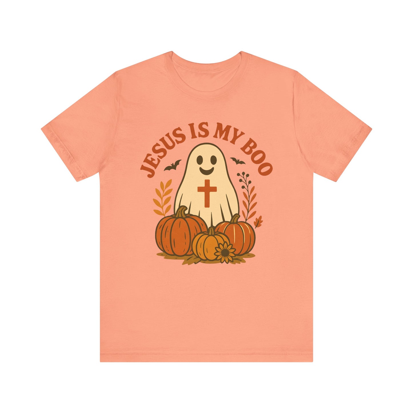 Jesus Is My Boo Shirt – Cute Christian Ghost Pumpkin Halloween Faith Tee