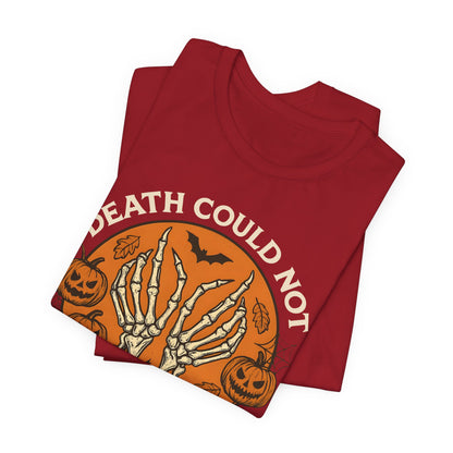 Death Could Not Hold Him Shirt – Christian Skeleton Hands Halloween Tee