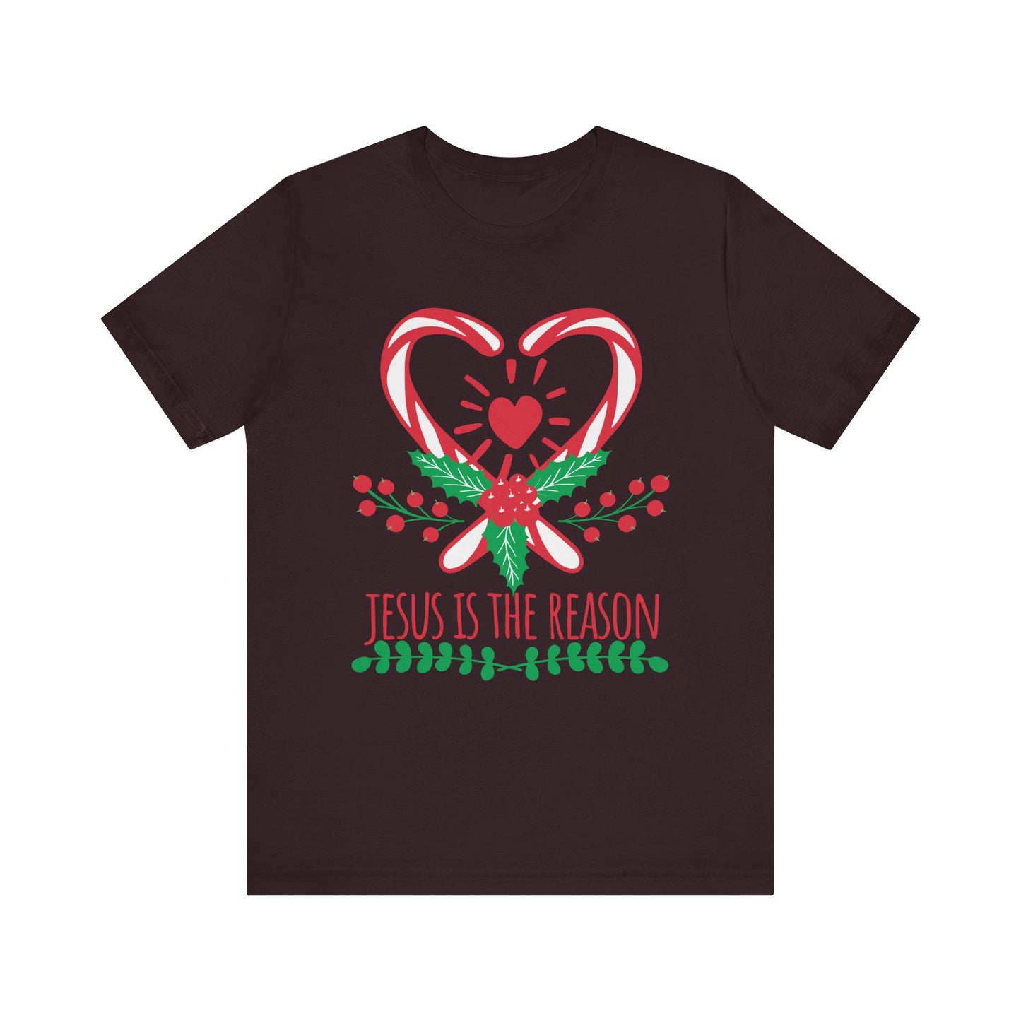 Candy Cane Jesus Shirt – Christian Christmas Pajama Tee, Cute Holiday Faith Top