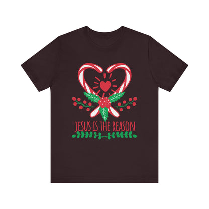 Candy Cane Jesus Shirt – Christian Christmas Pajama Tee, Cute Holiday Faith Top