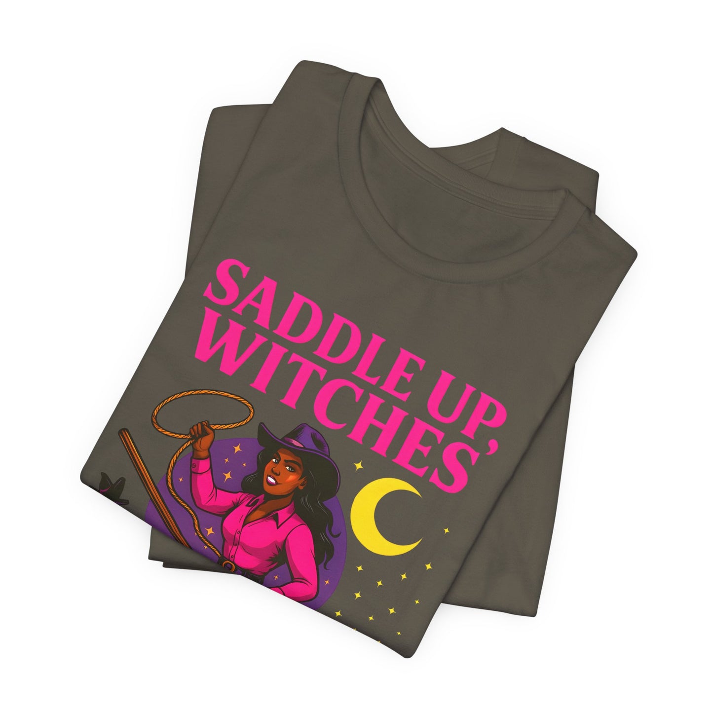 Saddle Up Witches Shirt – Black Cowgirl Western Halloween Tee