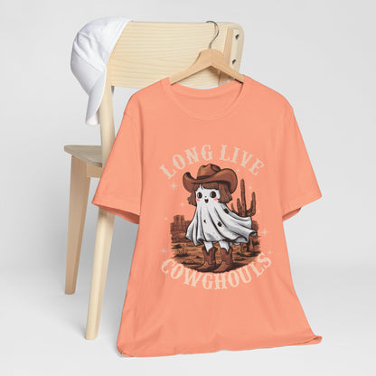 Long Live Cowghouls Shirt – Cute Western Ghost Cowgirl Halloween Tee