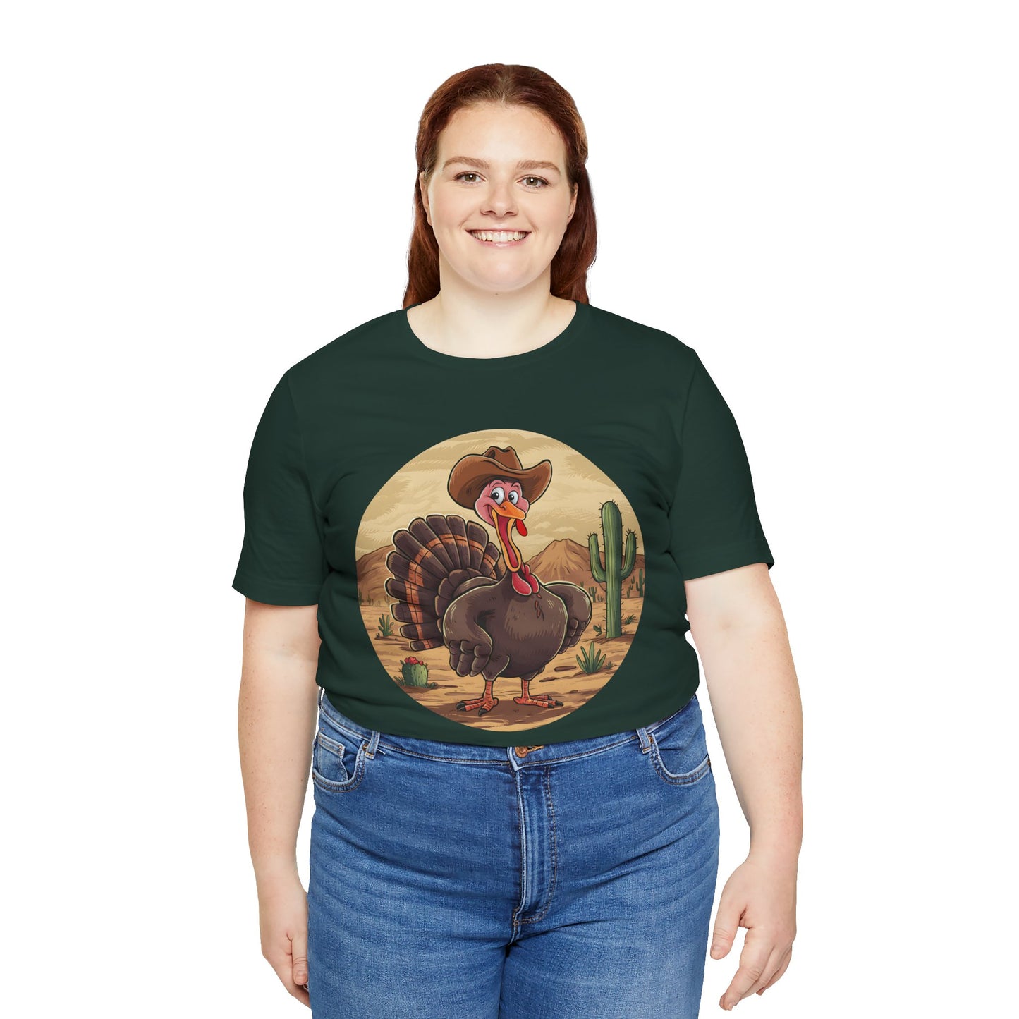 Western Thanksgiving Cowboy Turkey Shirt – Texas Desert Cowgirl Tee