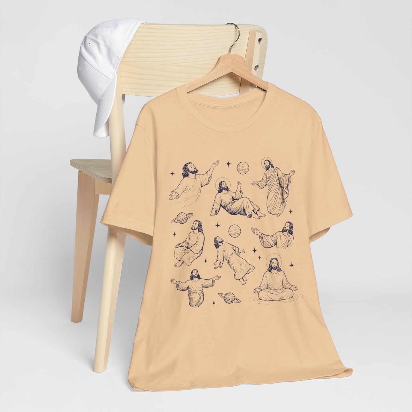 Floating Jesus Space Shirt – Funny Faith Christian Galaxy Jesus Tee