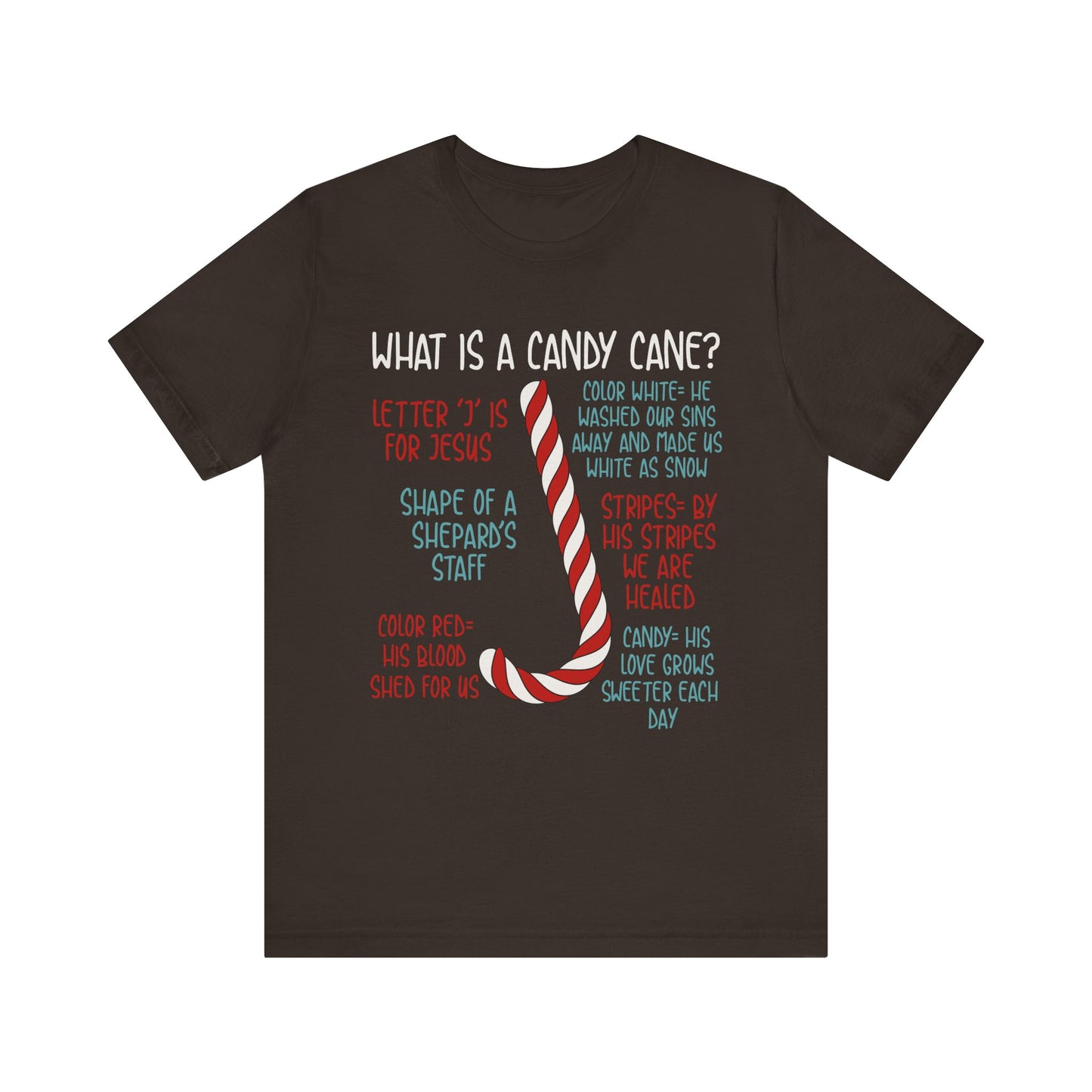 Candy Cane Christmas Christian Shirt – Believe Faith God Holiday Tee