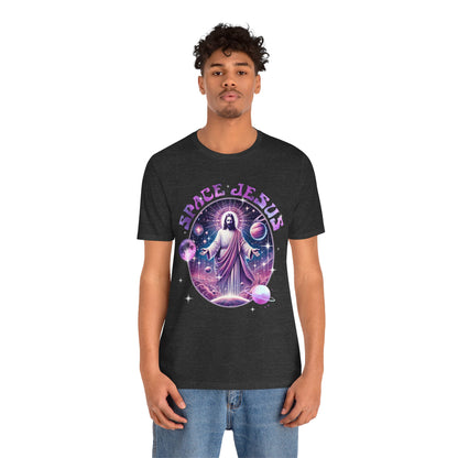 Space Jesus Galaxy Shirt – Cosmic Christian Planet Faith Graphic Unisex Tee