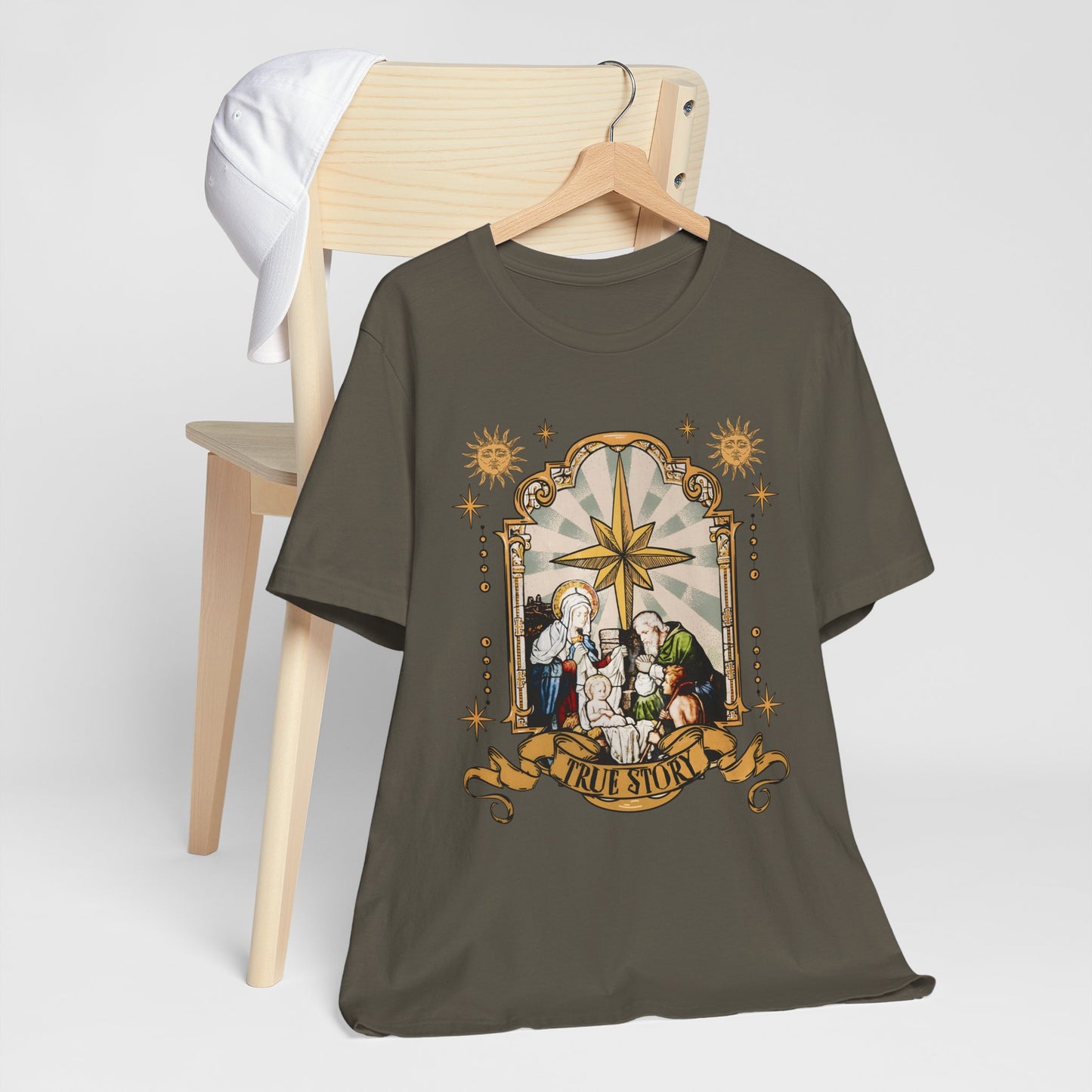 True Story Jesus Shirt – Christian Nativity Christmas Pajama Faith Tee