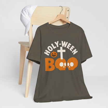 Holy Ween Boo Shirt – Christian Halloween Cross & Skull Faith Tee