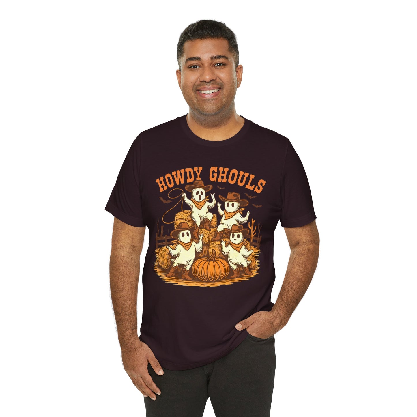 Howdy Ghouls Shirt – Cute Ghost Cowboy Halloween Tee, Western Rodeo Texas Fall Outfit