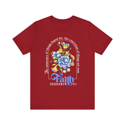 Faith Shirt – Christian Bible Verse The Assurance of Things Hoped For Tee