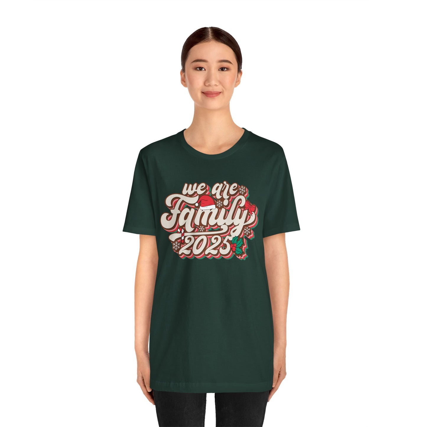 We Are Family Christmas Shirt – Retro Groovy 80s Matching Holiday Tee