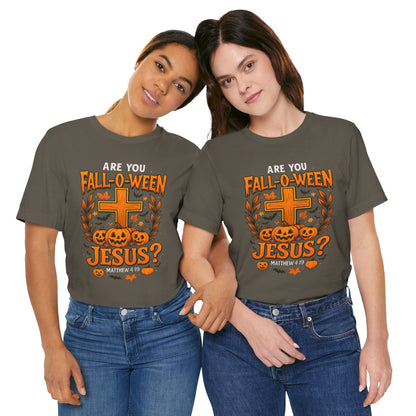 Are You Fall O Ween Shirt – Jesus Christian Pumpkin Cross Halloween Tee