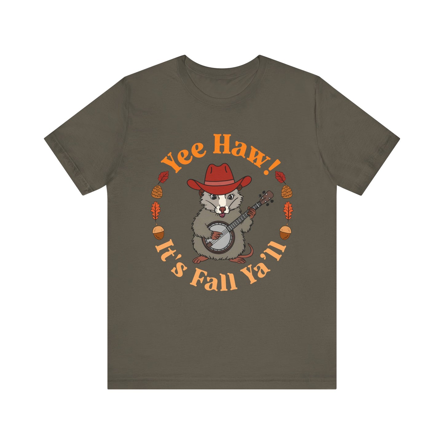 Yee Haw It’s Fall Y’all Shirt – Funny Possum Country Western Rodeo Tee