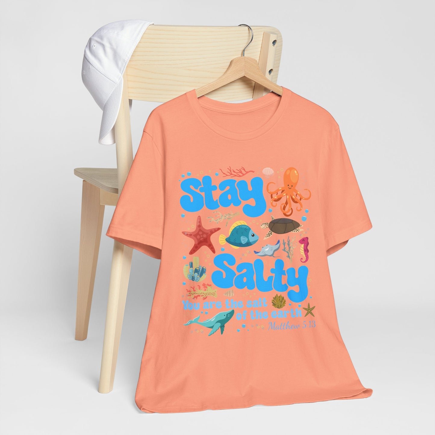 Stay Salty Shirt – Matthew 5:13 Christian Faith Ocean Kids Teachers Tee