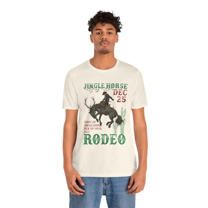 Giddy Up Jingle Horse Shirt – Western Rodeo Howdy Christmas Holiday Tee