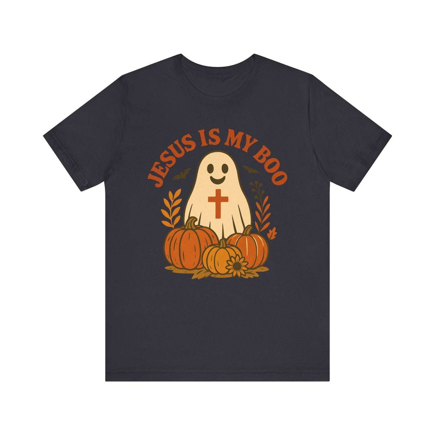 Jesus Is My Boo Shirt – Cute Christian Ghost Pumpkin Halloween Faith Tee