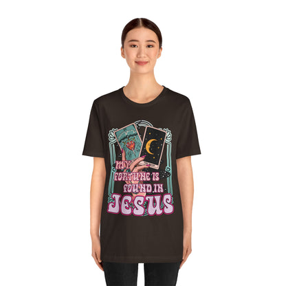 My Fortune Is Found in Jesus Shirt – Christian Tarot Card Faith Tee