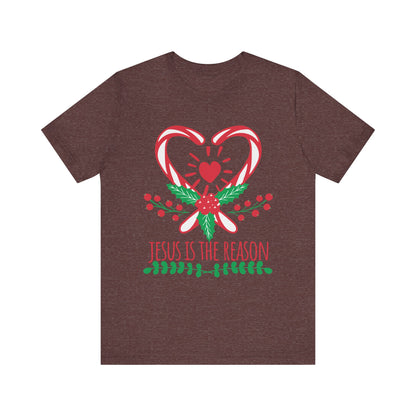 Candy Cane Jesus Shirt – Christian Christmas Pajama Tee, Cute Holiday Faith Top